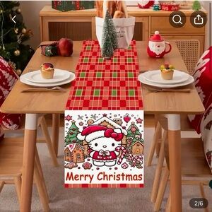 Hello Kitty Christmas Table Runner